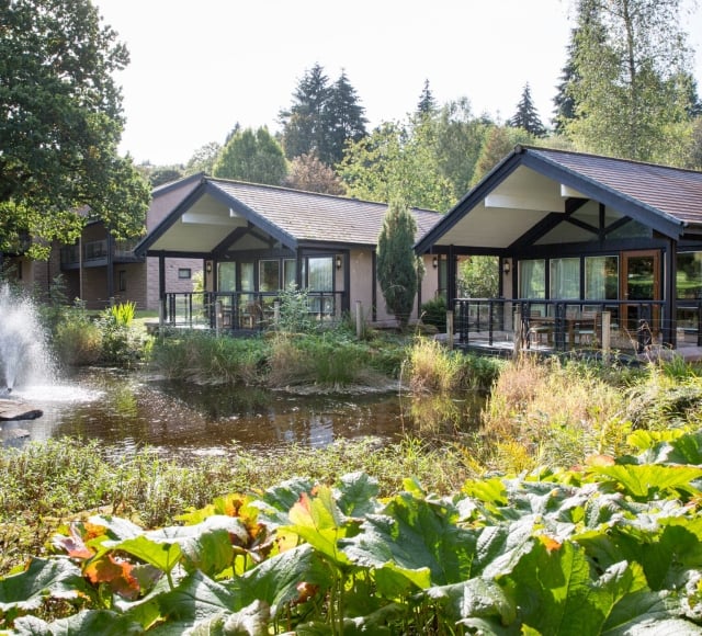 exterior-with-pond-four-bedroom-detached-lodges