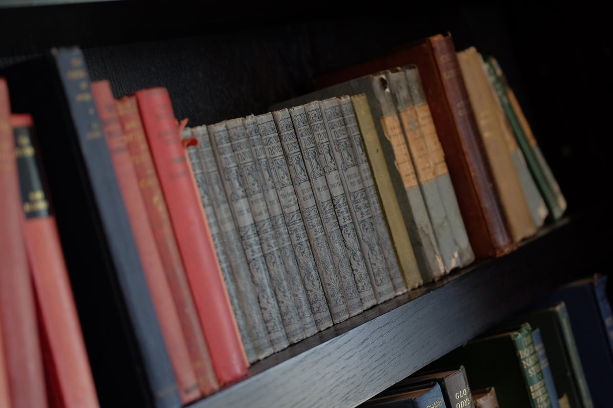 books on a shelf