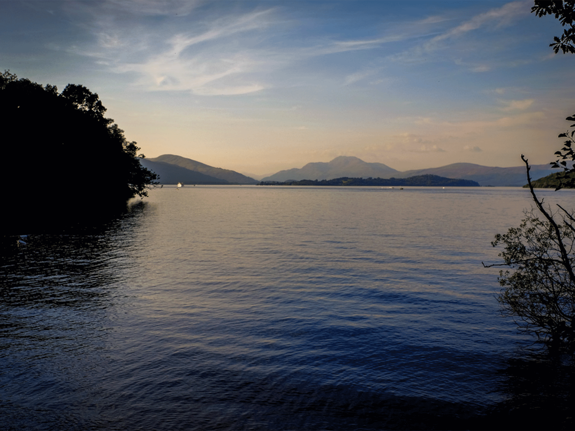 Loch Lomond at sunset